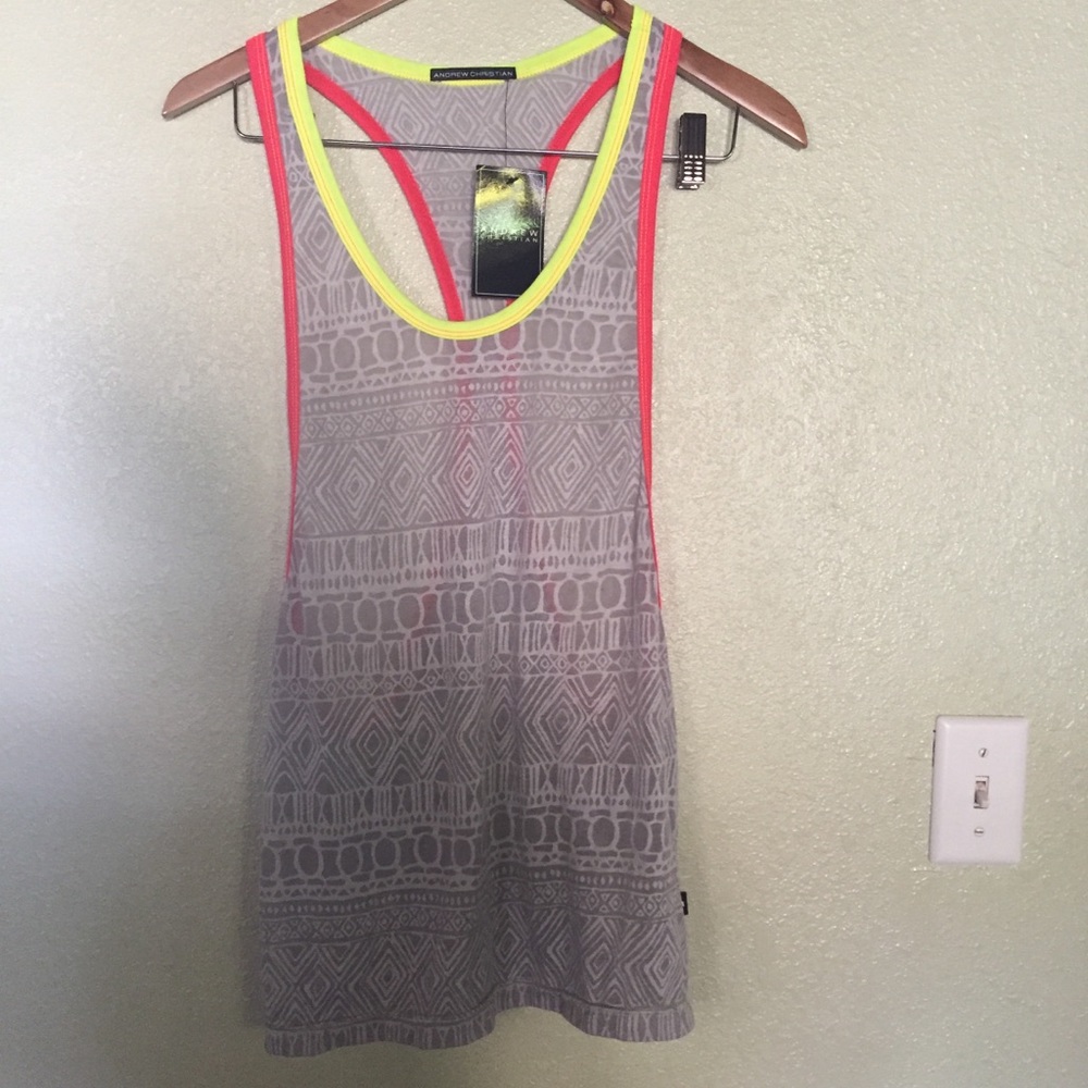 NWT Andrew Christian Racer Back Tank